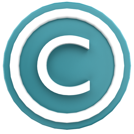 Copyright-Zeichen  3D Icon