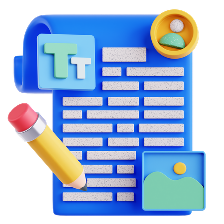카피 라이팅  3D Icon