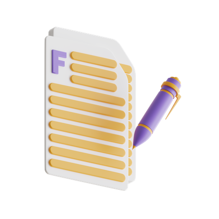 Copywriting  3D Icon