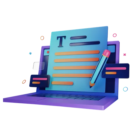 Copywriting  3D Icon