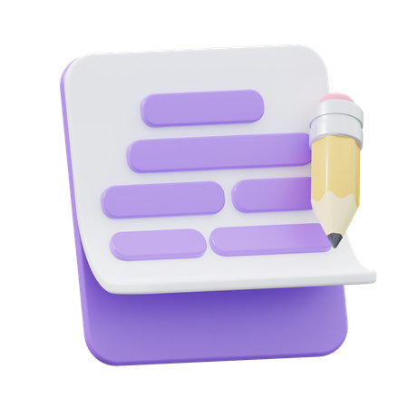 Copywriting  3D Icon