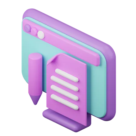 Copywriting  3D Illustration