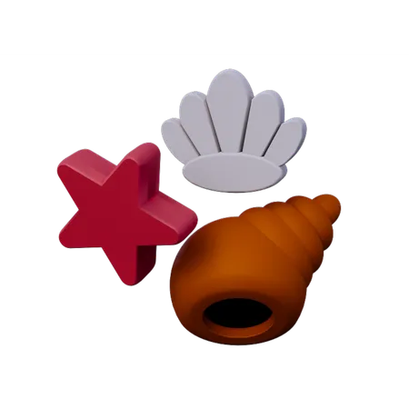 Coquillages  3D Icon