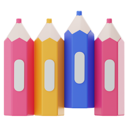Cor de lápis  3D Icon