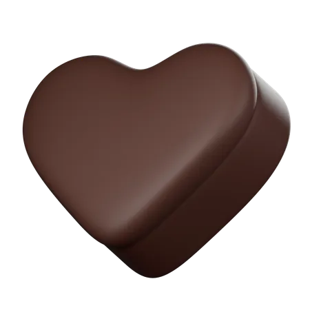 Coração de chocolate  3D Icon