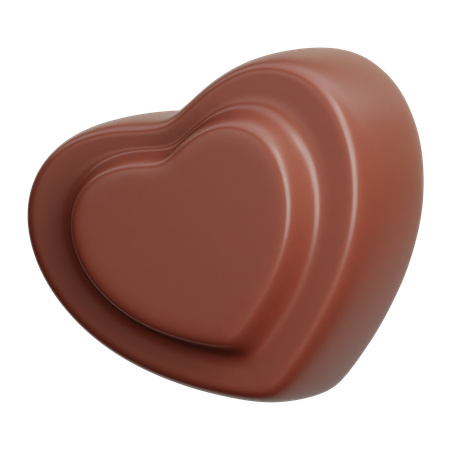 Chocolate coração  3D Icon