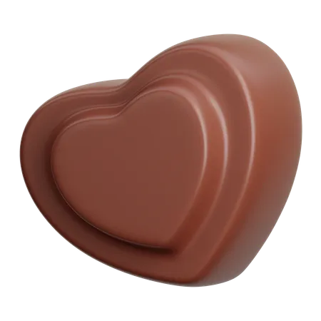 Chocolate coração  3D Icon