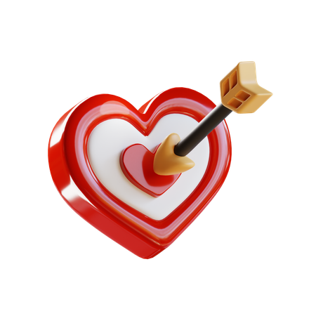 Coração cupido  3D Icon