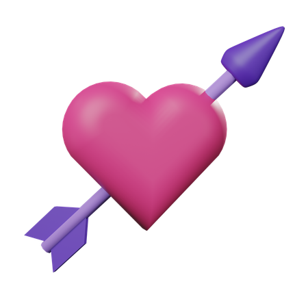 Coração cupido  3D Icon