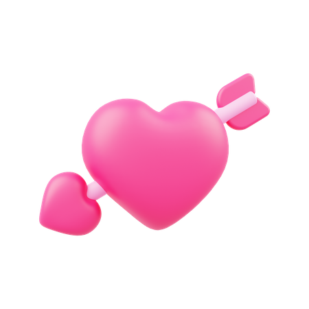 Coração cupido  3D Icon