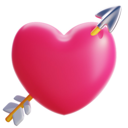 Coração cupido  3D Icon