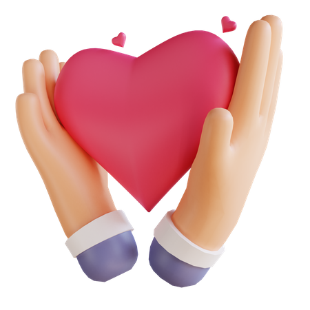 Coração de amor  3D Icon