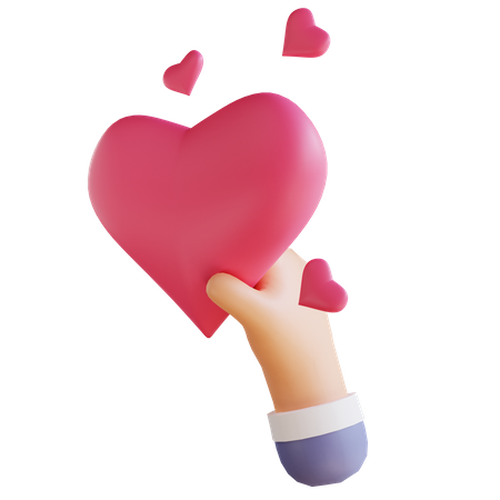 Coração do Dia dos Namorados  3D Illustration