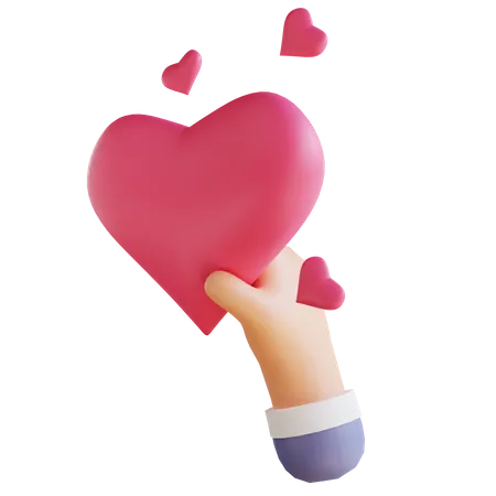Coração do Dia dos Namorados  3D Illustration