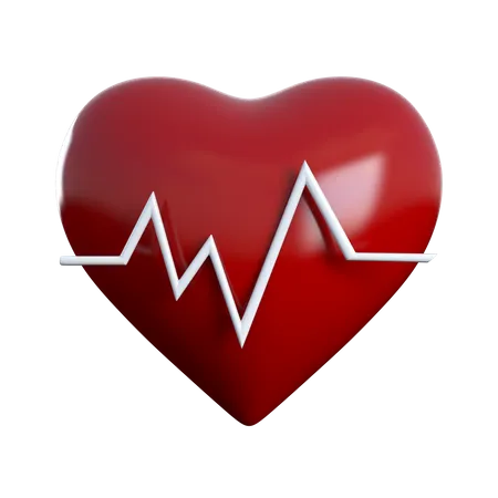 Eletrocardiograma cardíaco  3D Icon