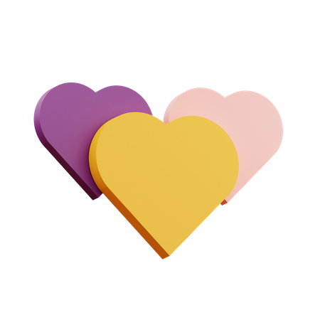 Emoji de coração  3D Illustration