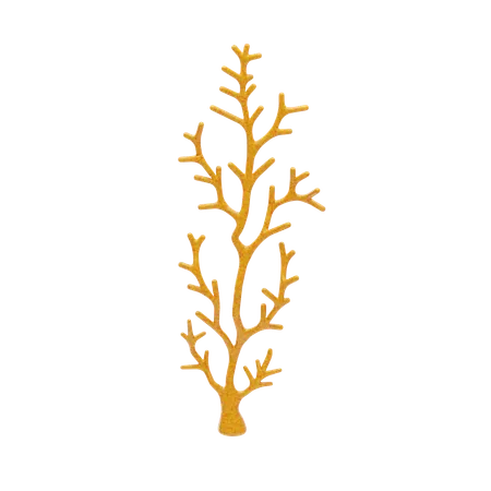 Corail branche d'or  3D Icon