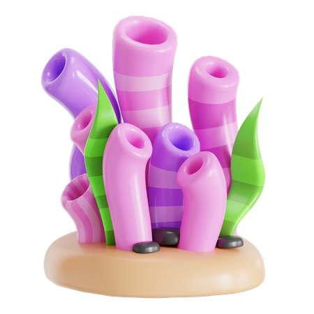 Coral  3D Icon