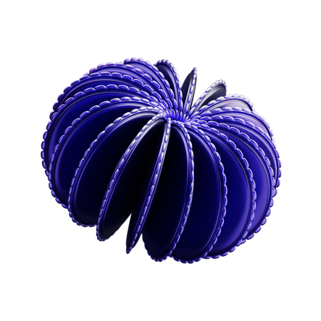 Coral Flower Shape  3D Icon