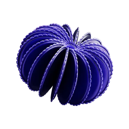 Coral Flower Shape  3D Icon