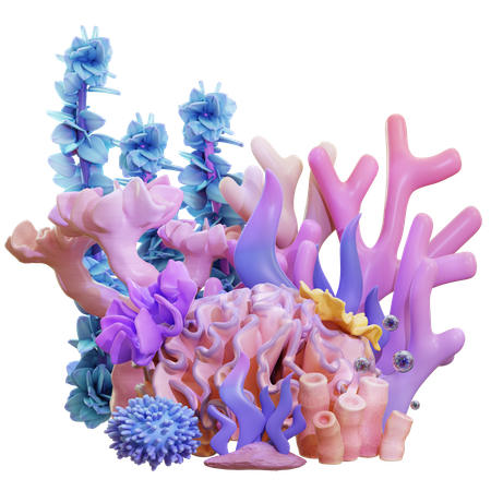 Coral Reef Scene  3D Icon