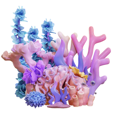 Coral Reef Scene  3D Icon