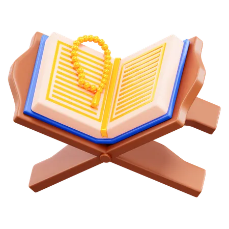 Coran et chapelet  3D Icon