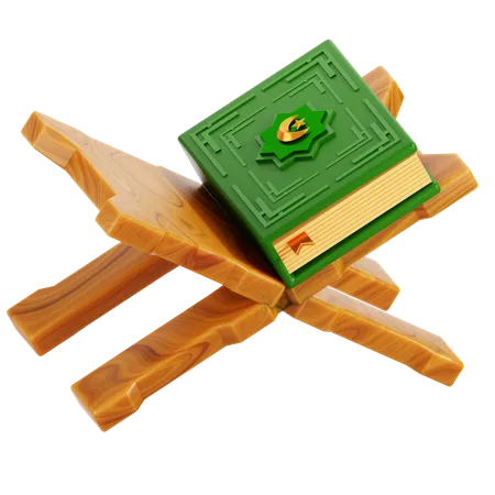 Coran sur table en bois  3D Icon