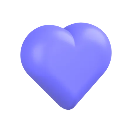 Corazón agudo  3D Icon