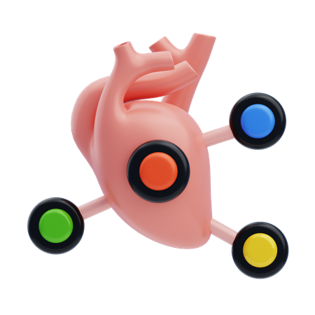 Corazón artificial  3D Icon