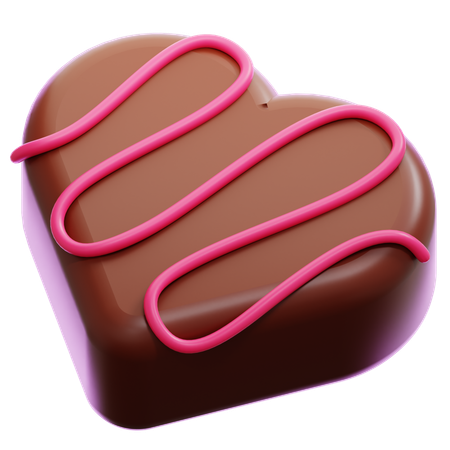 Chocolate corazon  3D Icon