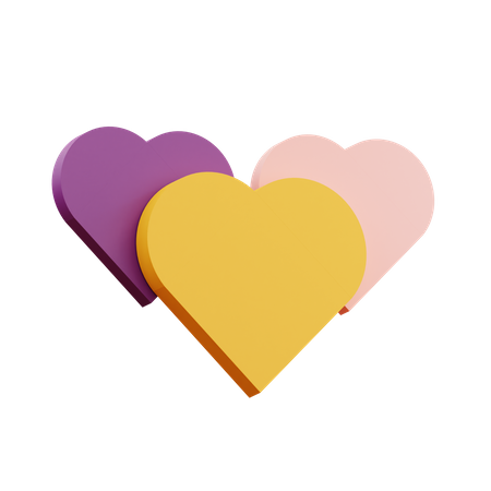 Emoji de corazon  3D Illustration
