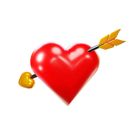 Flecha del corazon  3D Icon