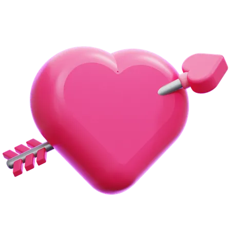 Flecha del corazon  3D Icon