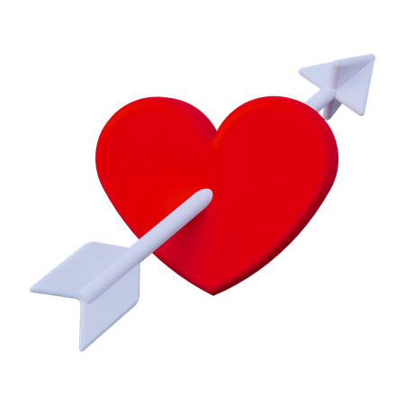 Flecha del corazon  3D Icon