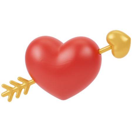 Flecha del corazon  3D Icon