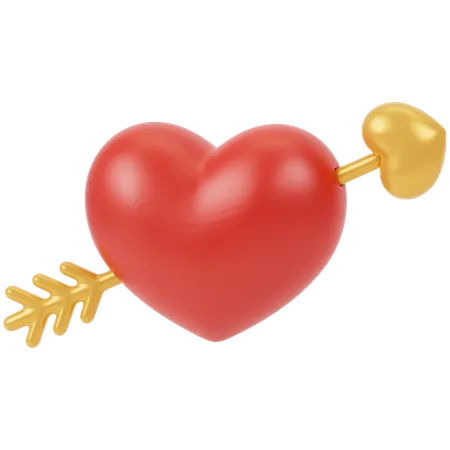 Flecha del corazon  3D Icon