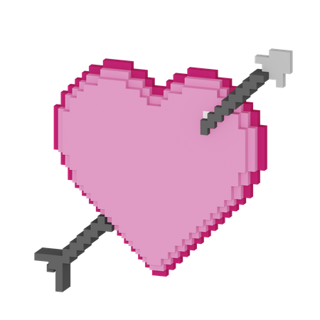Flecha del corazon  3D Icon