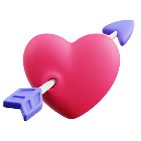 Flecha del corazon  3D Icon