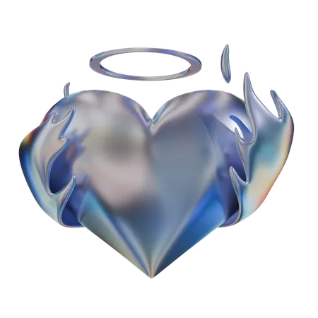Forma abstracta del corazón  3D Icon