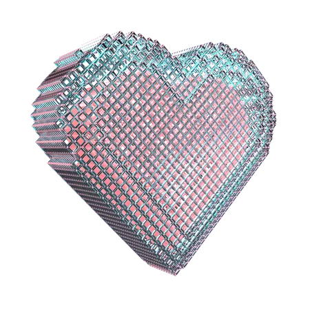 Forma abstracta del corazón  3D Icon