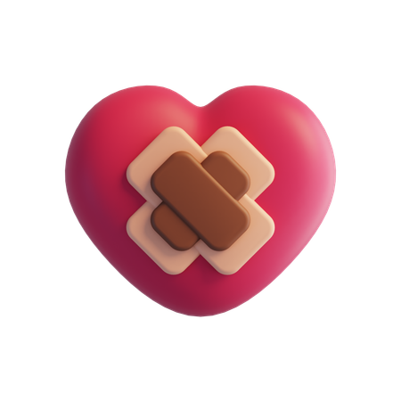 Corazón herido  3D Icon