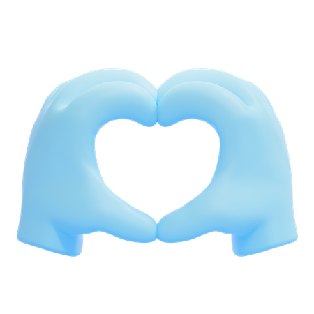 Emoji de manos de corazón  3D Icon