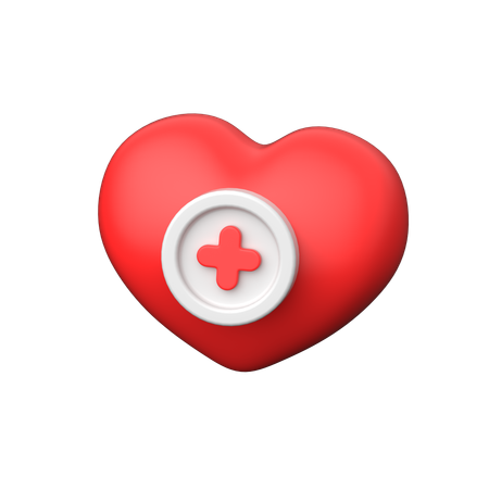 Corazon medico  3D Icon