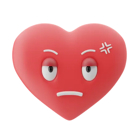 Corazón molesto  3D Emoji