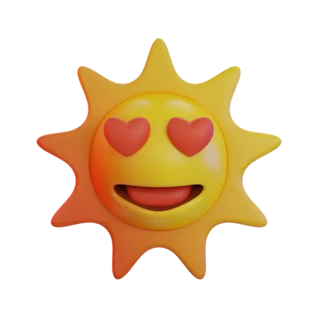 Emoji de ojo de corazón  3D Icon