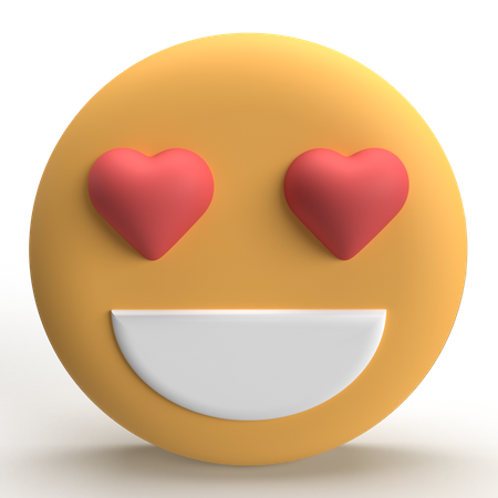 Emoji de ojo de corazón  3D Icon