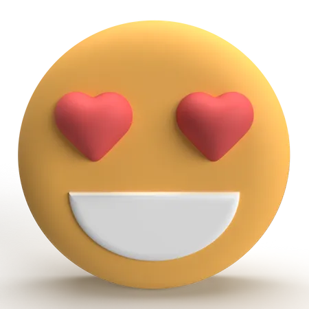 Emoji de ojo de corazón  3D Icon
