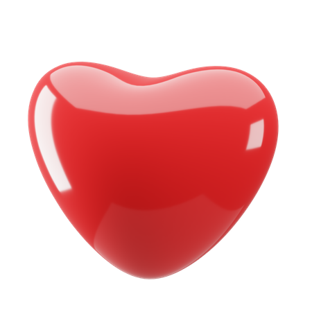 Corazón rojo  3D Illustration