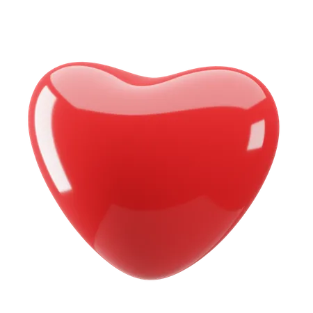 Corazón rojo  3D Illustration